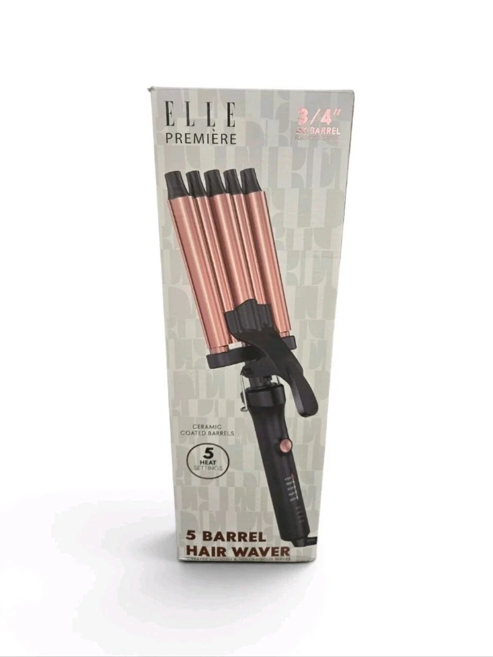 ELLE Première 5 Barrel Hair Waver, Ceramic Coated Barrels, 450°F